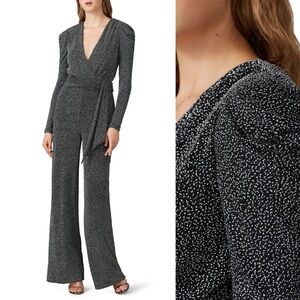 SIMKHAI | Black Gray Glitter Jumpsuit